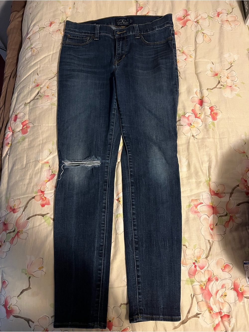 Lucky Brand Women's Brooke Legging Blue Stretch Denim Jeans Size 10/30 Waist 30